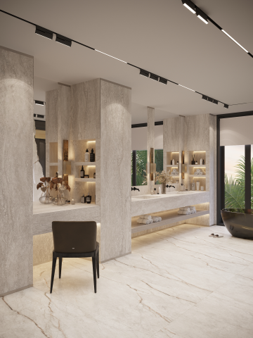 Мастер-санузел, частный дом, Майами