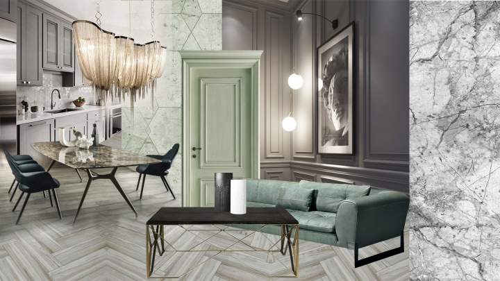 Концепт-коллаж интерьера