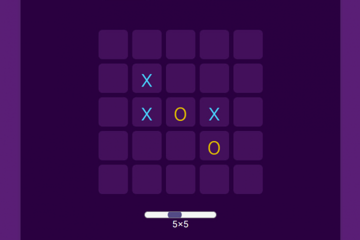 Игра Крестики Нолики с изменяемым размером доски (HTML SCSS JS)