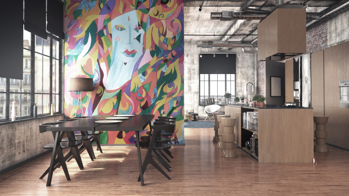 Презентация росписи в интерьере 2018 г.