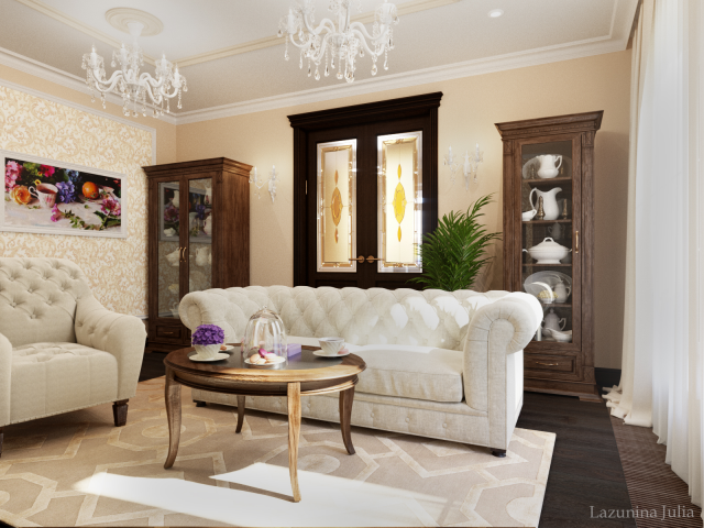 Проект бюджетной дачи. Кухня-столовая и гостиная