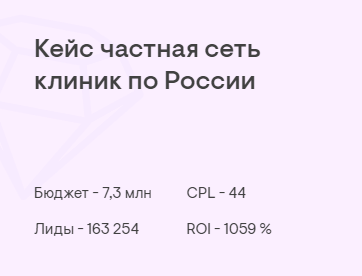 Частная медицинская клиника по РФ