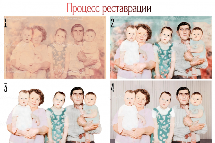 Реставрация (восстановление) старых фотографий