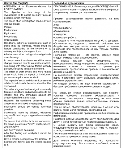 Рекомендации для расследования инцидента (англ. - рус.)