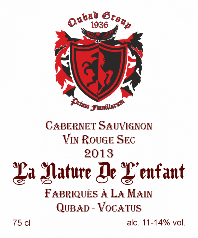 Этикетка Красное вино