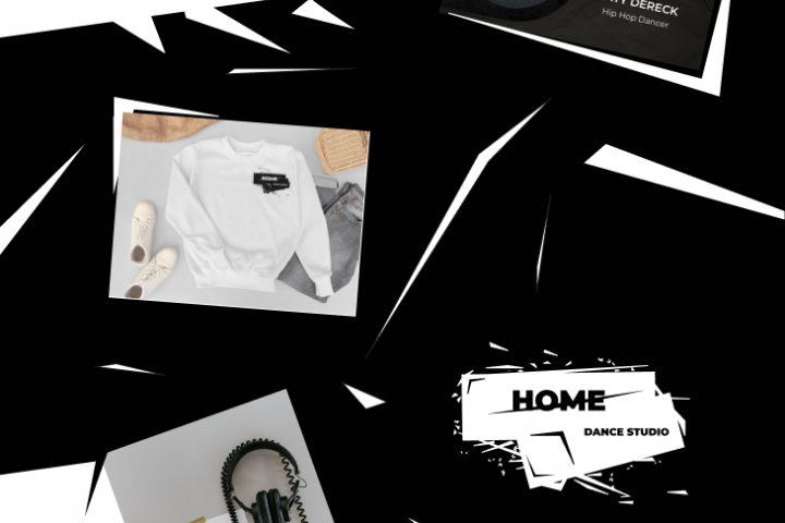 Логотип для танцевальной студии "HOME"