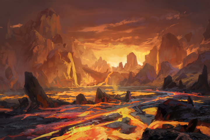Lava fields