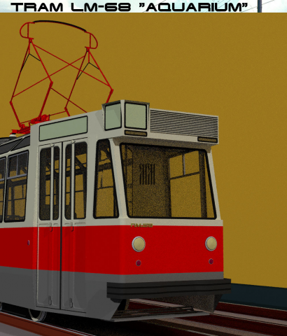 3D MODELING | TRAM LM-68 "AQUARIUM"