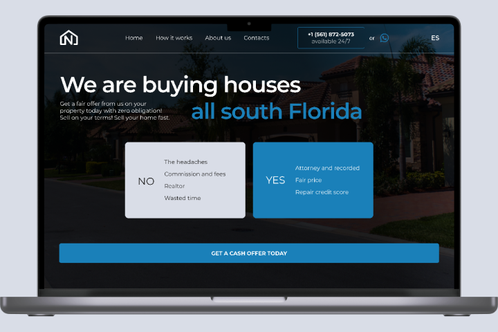 Landing page