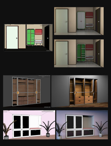 Дизайн и визуализация шкафов