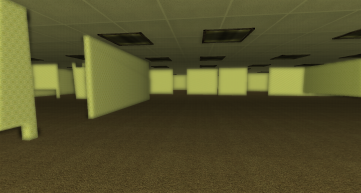 Liminal spaces. Backrooms. Level 0.