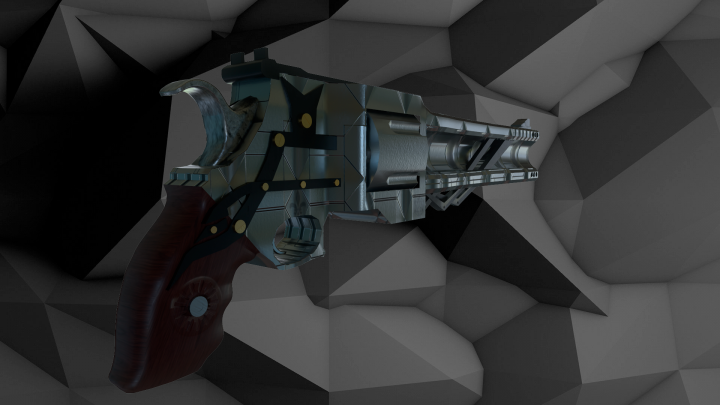 Copy revolver Blue Rose (Копия револьвера Синяя Роза)