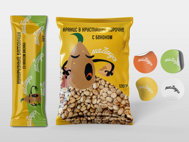 Разработка упаковки для арахиса Наzакусь