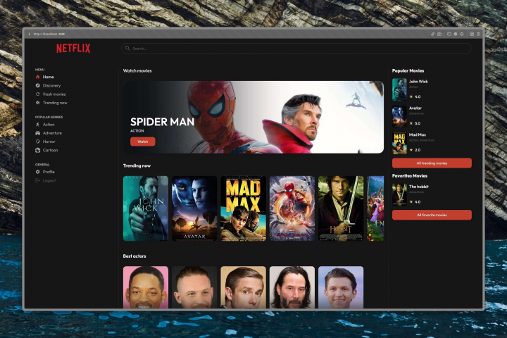 Online-cinema | Fullstack | Demo