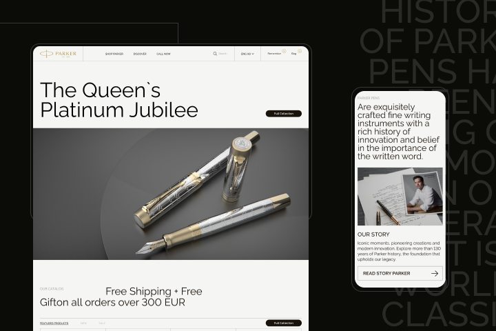 Parker Pens | E-commerce redesign
