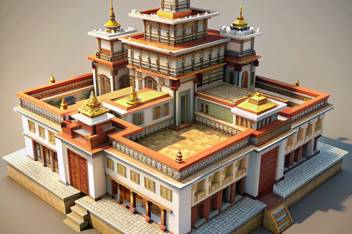3D изображение здания