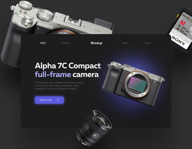 Концепт для фотокамеры Sony Alpha 7C