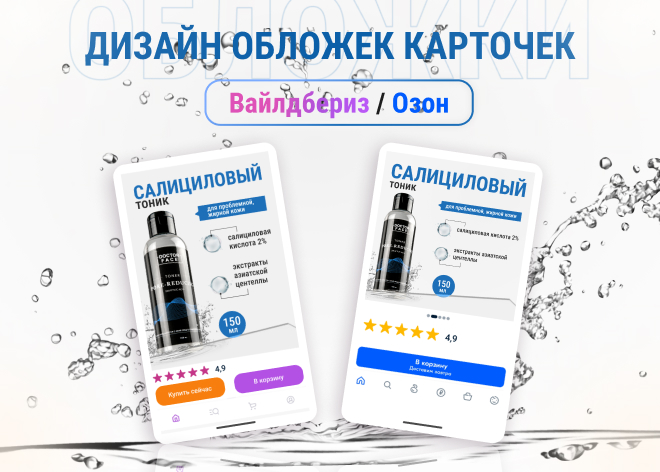 Инфографика для обложки Вайлдбериз и Озон