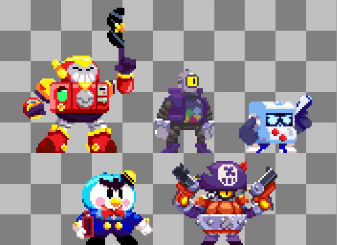 Спрайты персонажей (из Brawl stars)