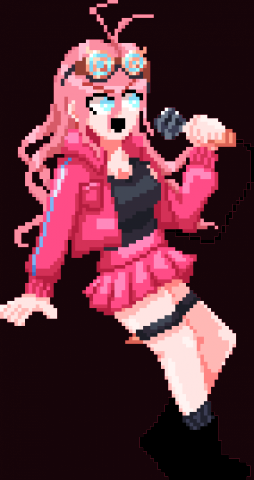 Миу Ирума большой спрайт в полнорост (из Danganronpa)