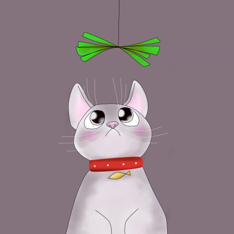 Играющий кот