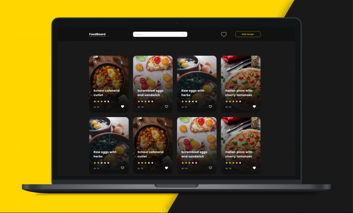 Дизайн интернет-портала FoodBoard
