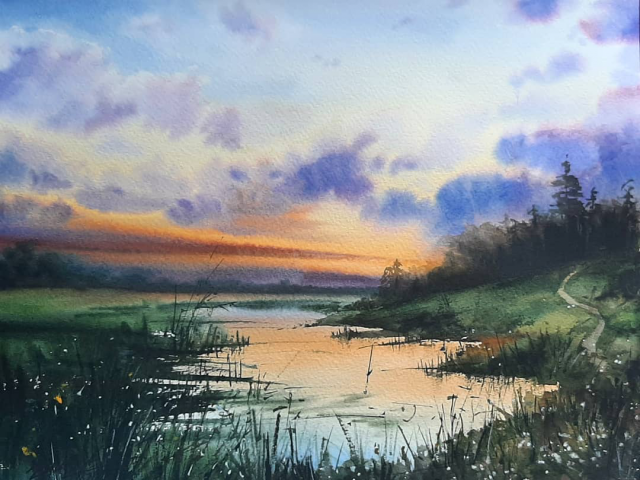 watercolor painting