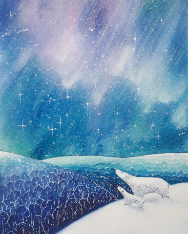 Illustration for a New Year's card