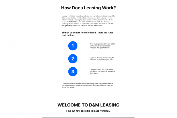 Leasing Cars - Учебный проект