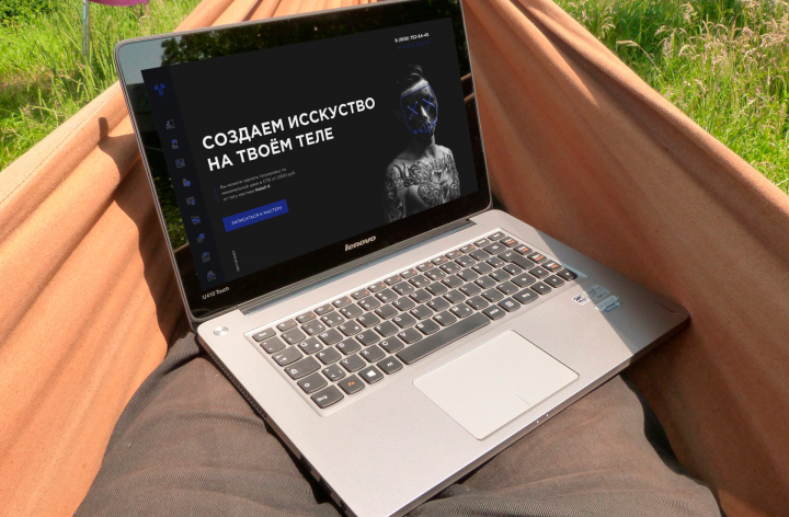 Landing Page для Tank-Tattoo