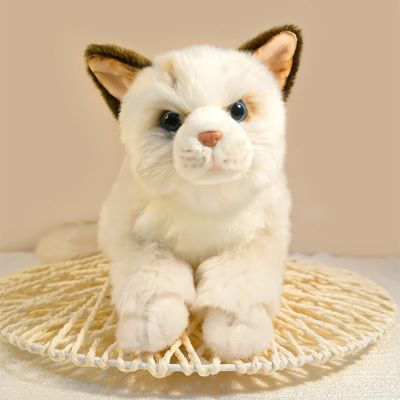 Плюшевая мягкая игрушка 18х14 для кошек с наполнителем из хлопка