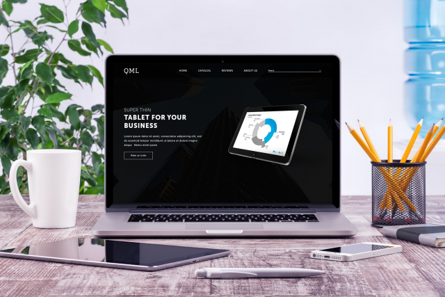 Landing Page для фирмы, занимающейся продажей планшетов