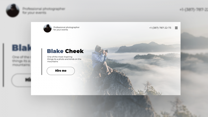 Сайт-портфолио для фотографа