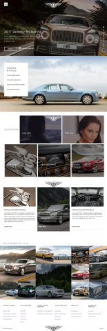 Адаптивная верстка главной страницы Bentley