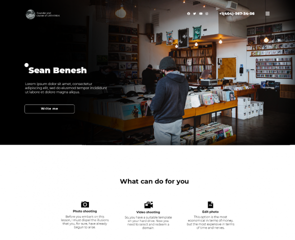 Дизайн landing page