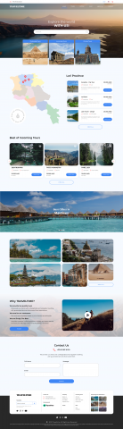 TRAVELTIME Веб сайт для травэль компании