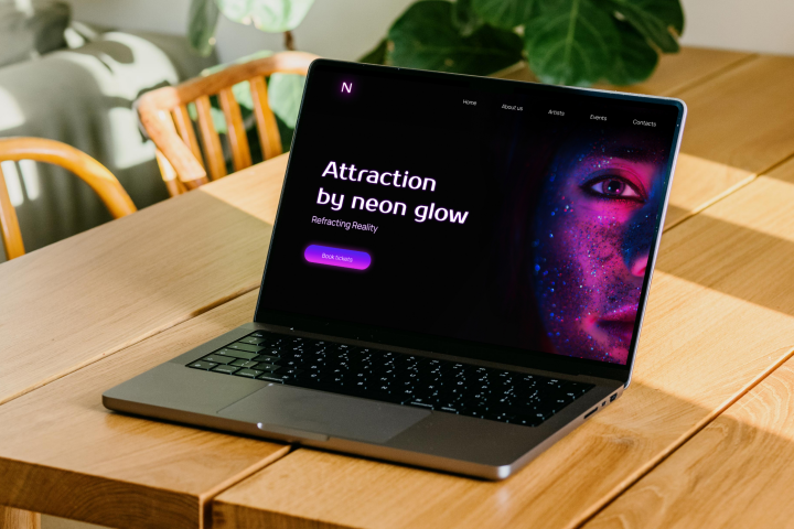 Landing Page. Выставка современного искусства