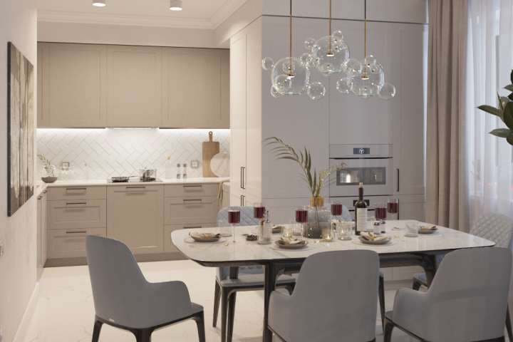 Дизайн-проект квартиры 80 м2