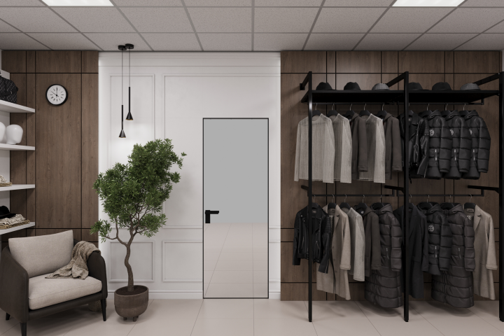 3D Визуализации магазина одежды.