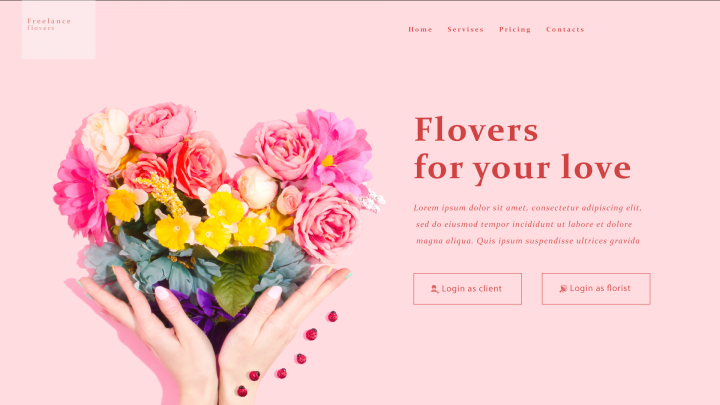 Макет Landing page