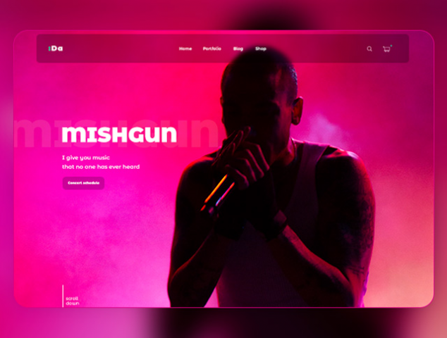 2019 | Дизайн портфолио музыканта