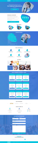 Сайт для курсов повышения квалификации врачей