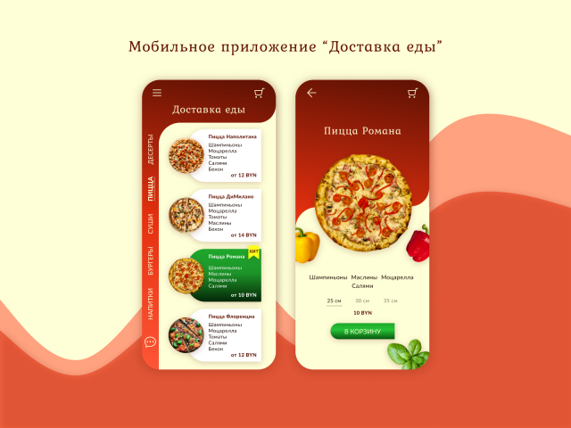Мобильное приложение "Доставка еды"