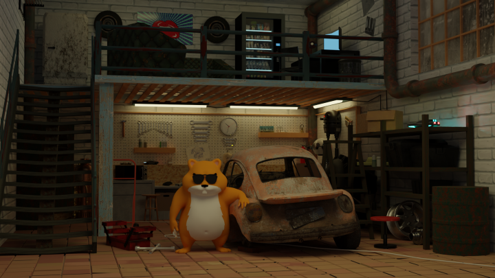 Разработка 3D сцены Механик