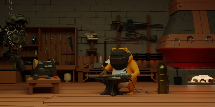 Разработка 3D сцены Кузнец