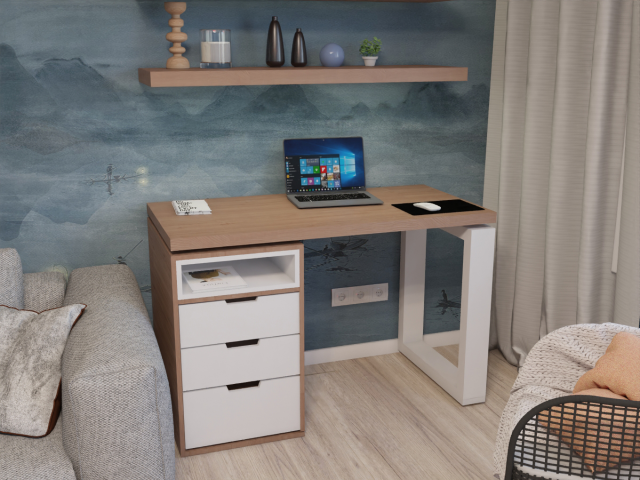 Создание  3D дизайна компьютерного стола