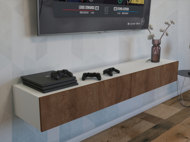 Создание  3D дизайна Тумба под ТВ