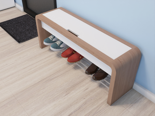 Создание  3D дизайна Тумбы в прихожую