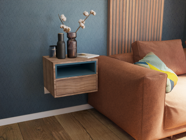 Создание  3D дизайна навесной тумбы