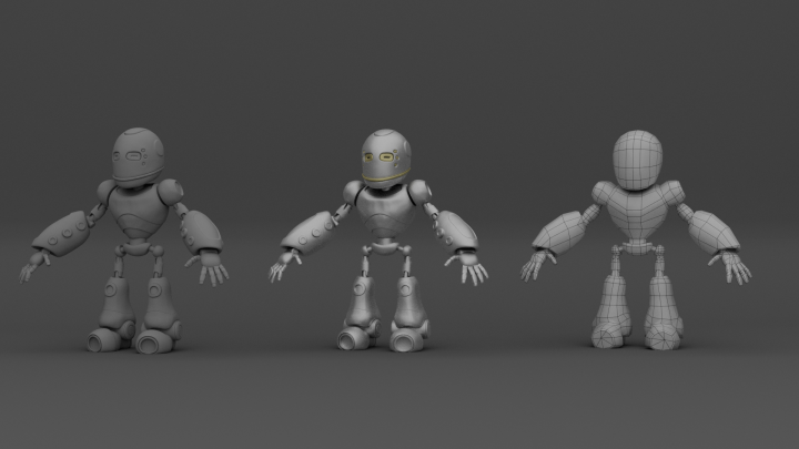 Создание 3D персонажа робота